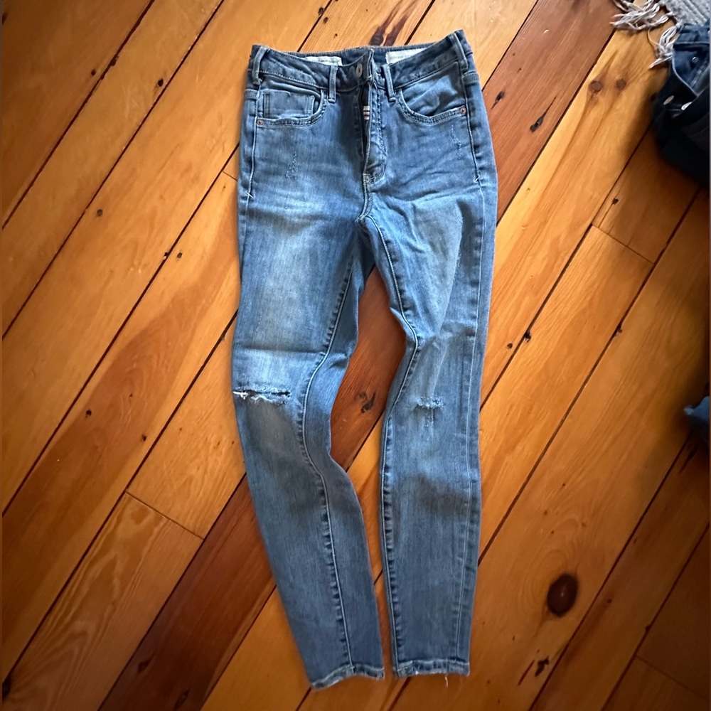 Pilcro jeans size 25, ultra high rise skinny jeans